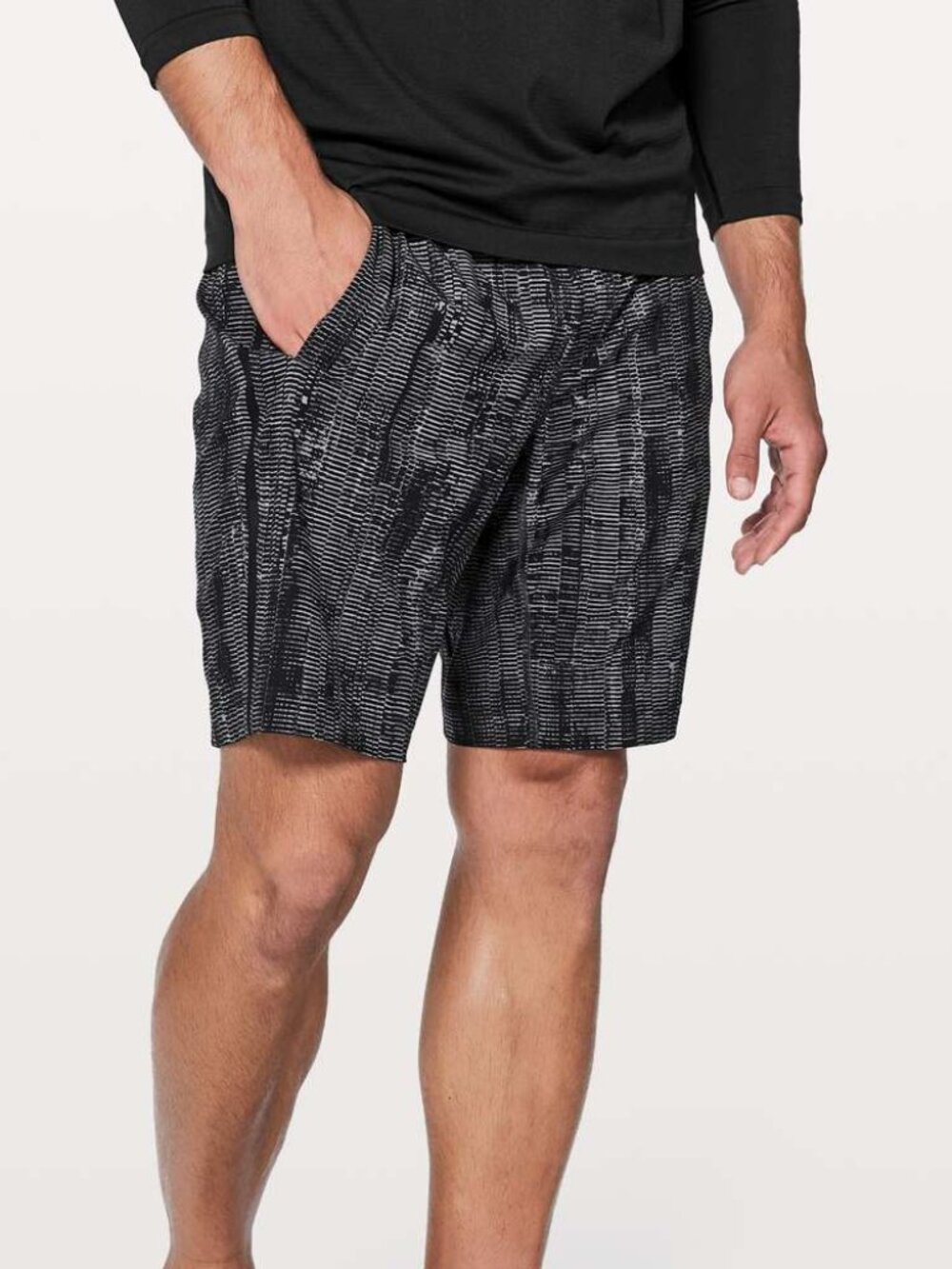 Lululemon Men's Pace Breaker Short 9" - Black/Grey